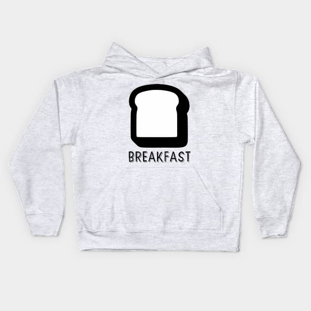 BREAKFAST Kids Hoodie by yatsky